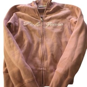Polo jeans co. Ralph Lauren pink medium zip up jac